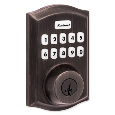 Kwikset 620 Z-Wave 700 Traditional Keypad Smart Lock with Home Connect, Venetian Bronze